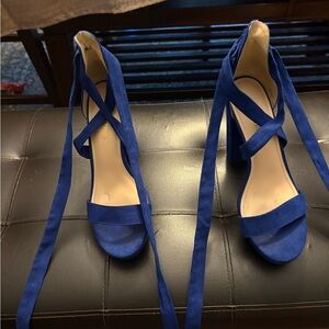 Elegant Blue Women's Heels